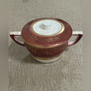 1950s Vintage Salem China Aristocrat Sugar Bowl | 23K Gold | Made in USA